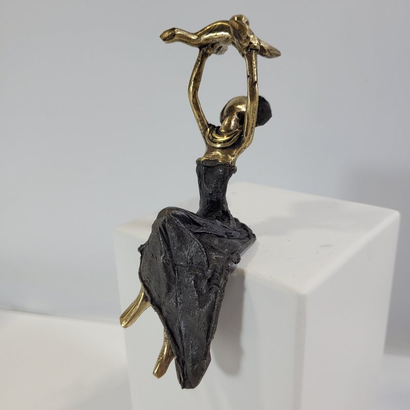 Sculpture en bronze "Bébé volant" de Karim Sana | 15 cm | Couleurs différentes