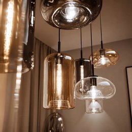 s.LUCE Cruet glass pendant luminaire Up & Low
