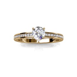 Elise Ring - Goud en Kristal