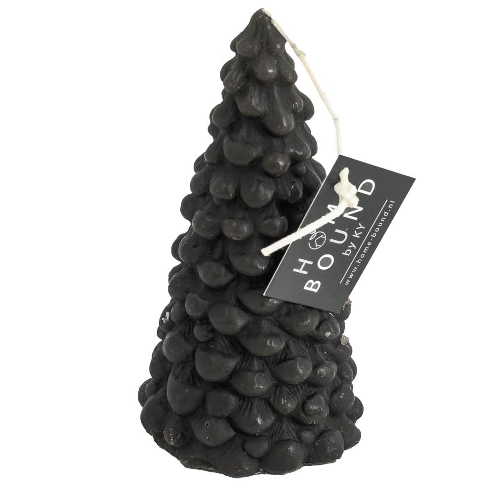 Schwarze Weihnachtsbaumkerze