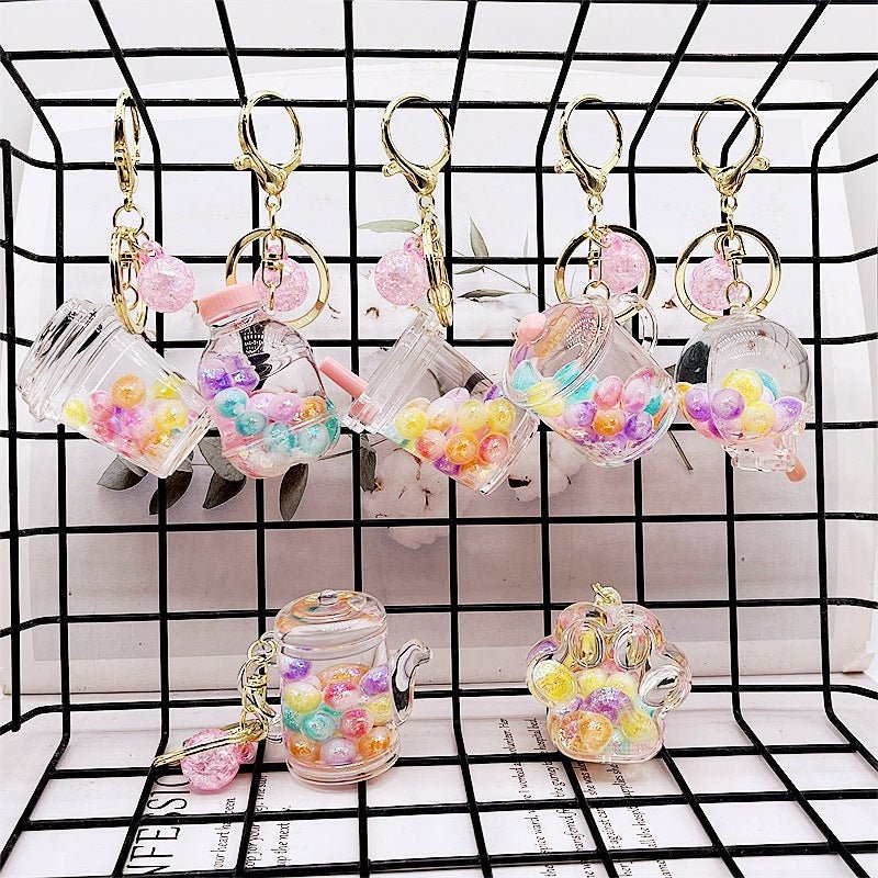 Bubble liquid pastel keychain