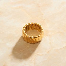 Jeanne - Breiter Croissant-Midi-Fingerring