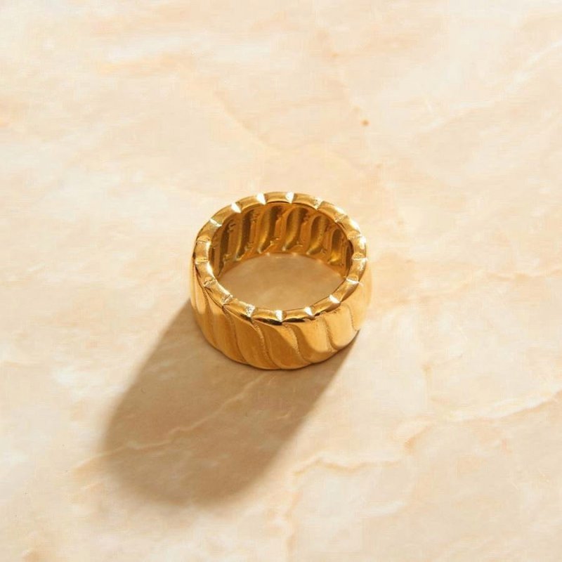 Jeanne - Breiter Croissant-Midi-Fingerring