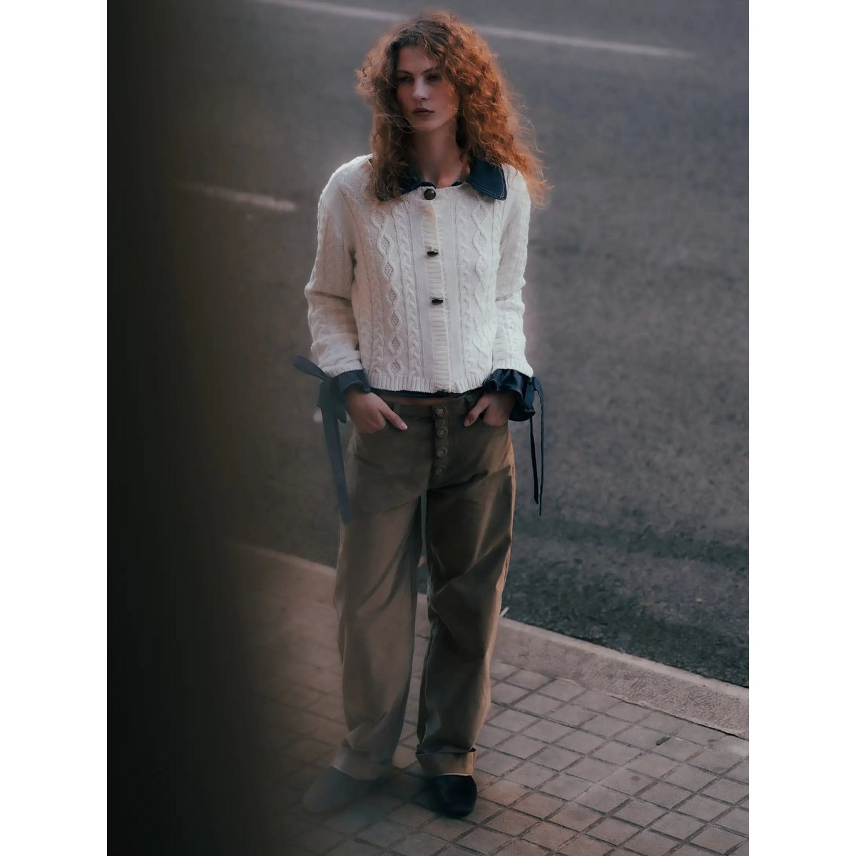 Pace Khaki Velvet Pants