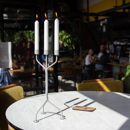 TWISTED CANDLEHOLDER