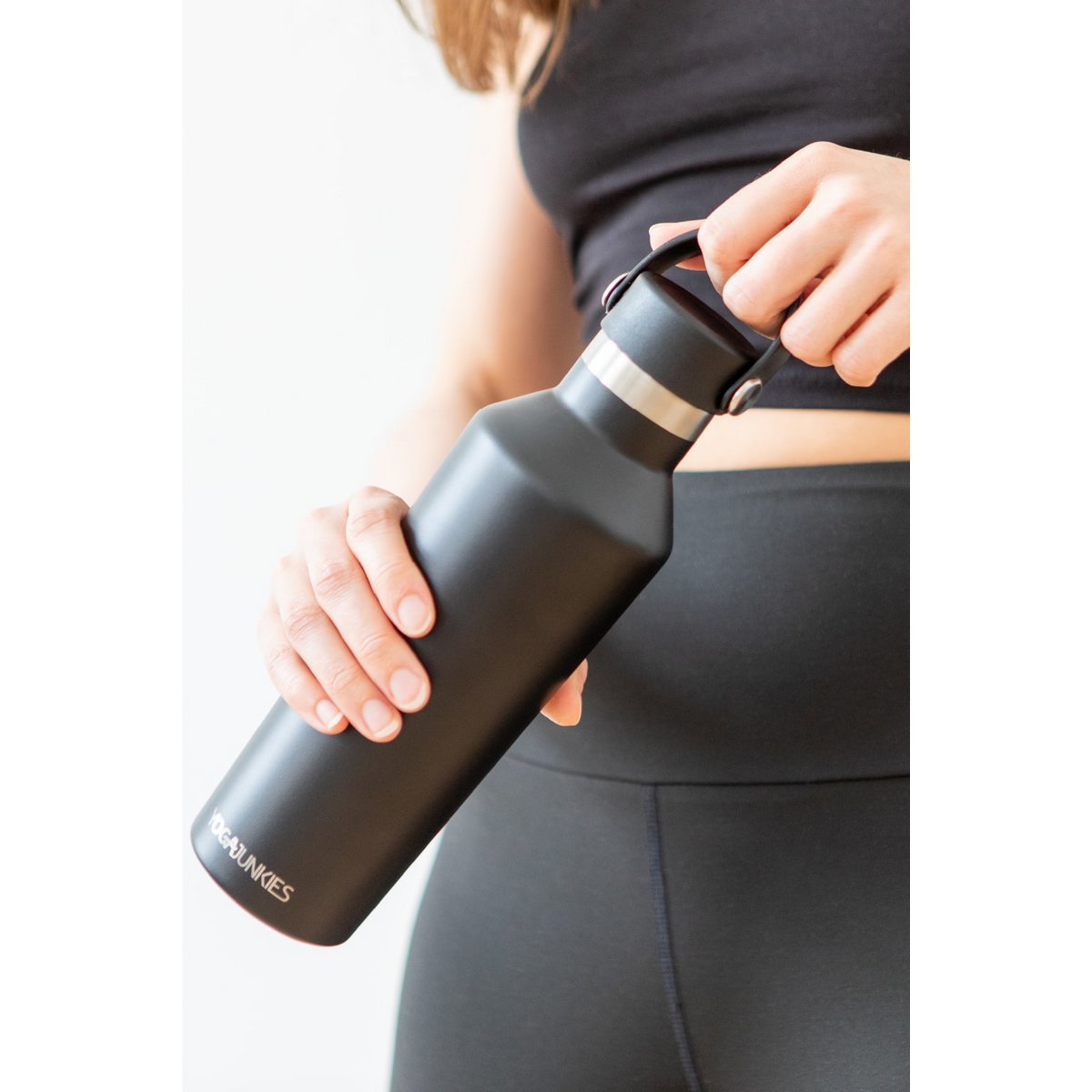 Edelstahl-Wasserflasche mit Sportverschluss