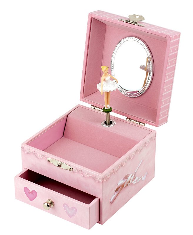 Music Cube Box Dancer i Tutu - Pink - Ballerina figur