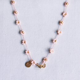 Collana fiore margherita - nude/oro - FI100