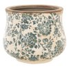 Bloempot Ø 18x15 cm Beige Groen Keramiek Bloemen Bloempot Binnen