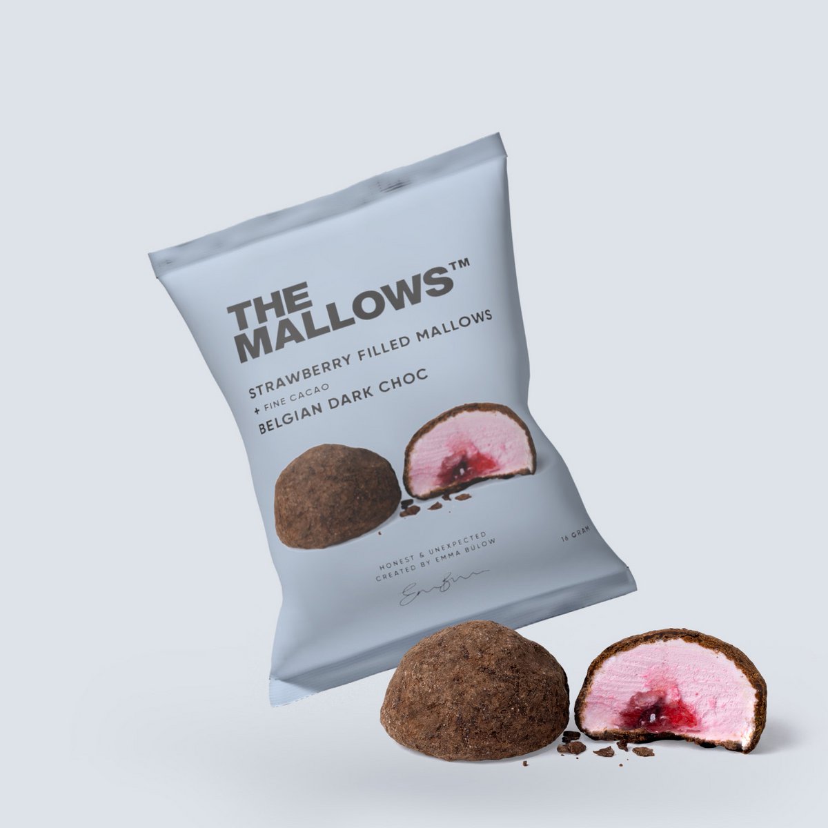 Über Erdbeer gefüllte Mallows + Dark Choc Box - 5 PCs