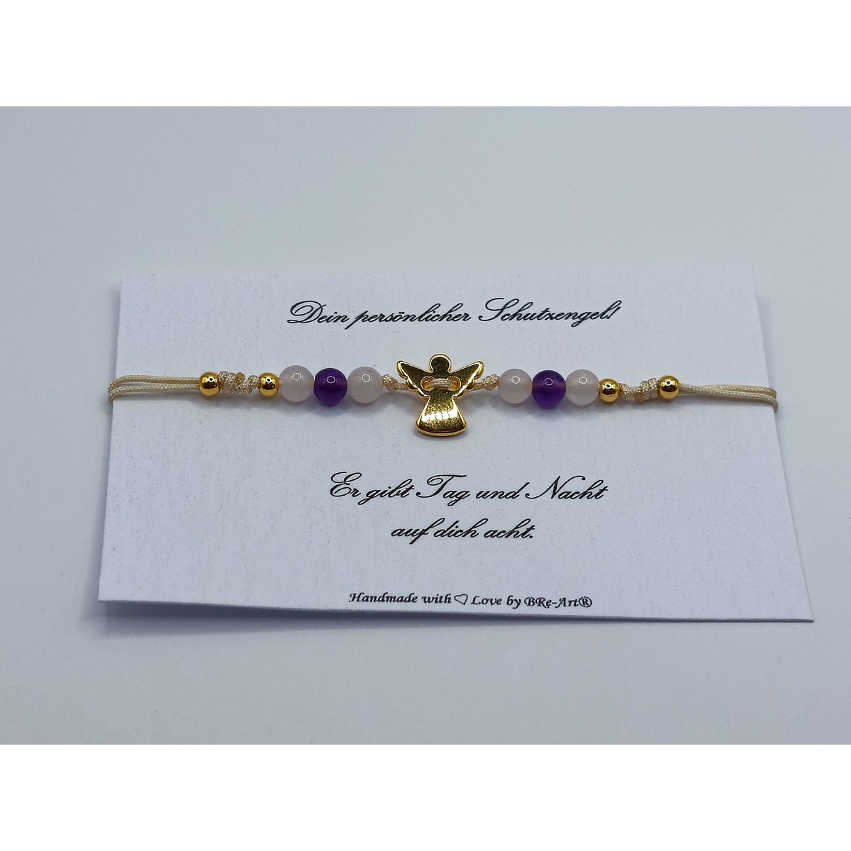 Guardian Edelsteen Armband met Macramé
