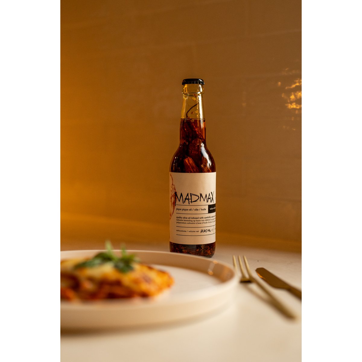 Madmax spicy olive oil 33cl