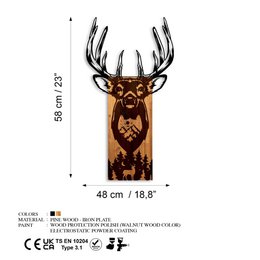 MA-470 Holz Metallwandmalerei