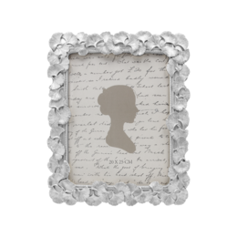 Photo frame with silver resin spheres (19x25cm)