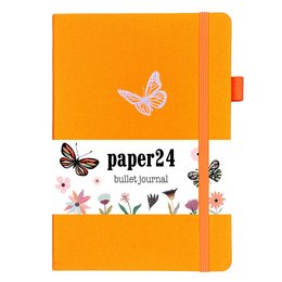 Paper24 Bullet Journal Sommersommerfugl A5 prikkeret