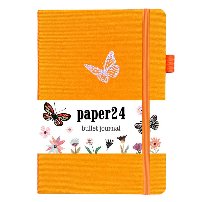 Paper24 Bullet Journal Sommersommerfugl A5 prikkeret
