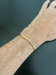 Åbent armbånd guld