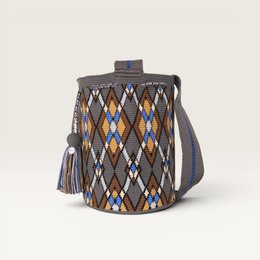 Geometrische Umhängetasche L | Lapis