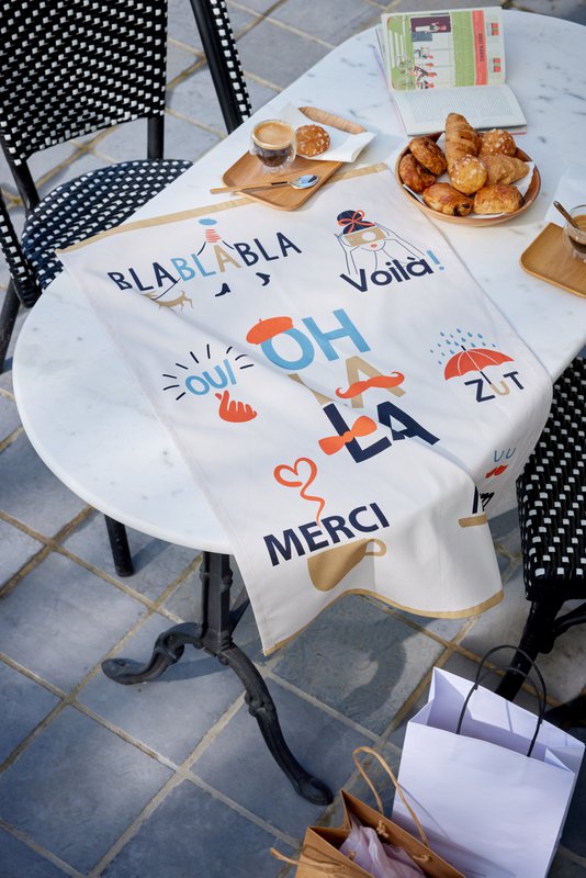 Tea Towel Onomatopées