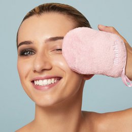 Gants démaquillants réutilisables X3 + Gant exfoliant + Bandeau + Manche
