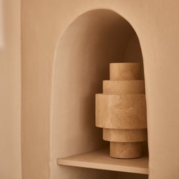 Travertine Agano Vaas L