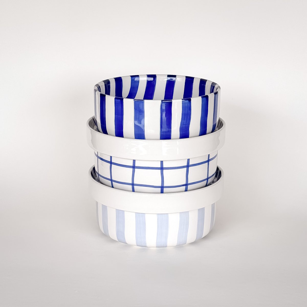 Schale Stripes - azul yegua