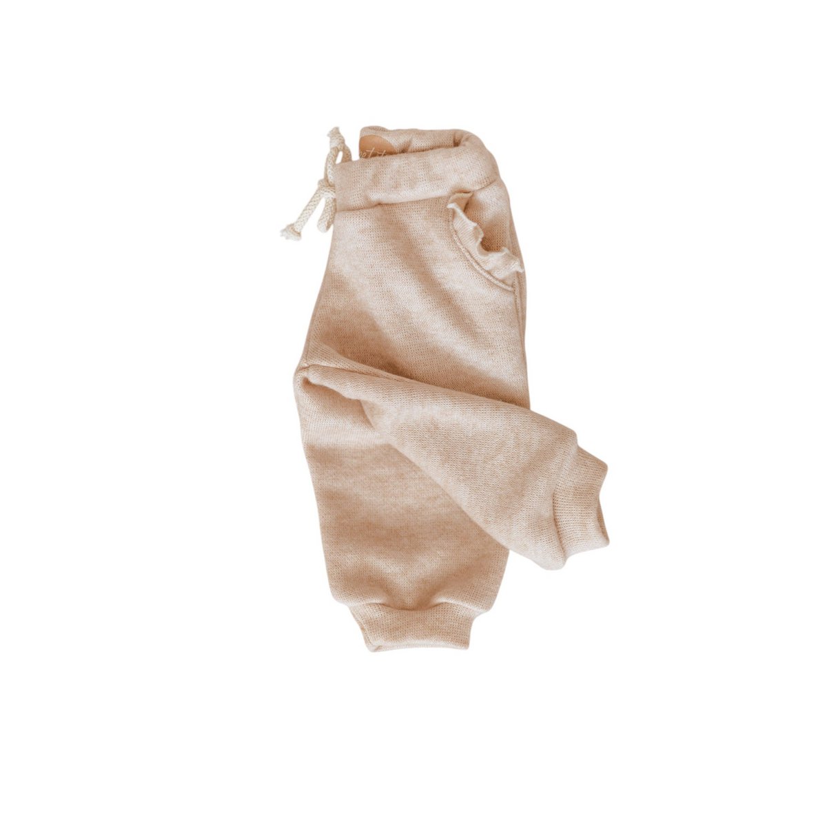 Pantaloni sportivi / volant da ragazza - Crema