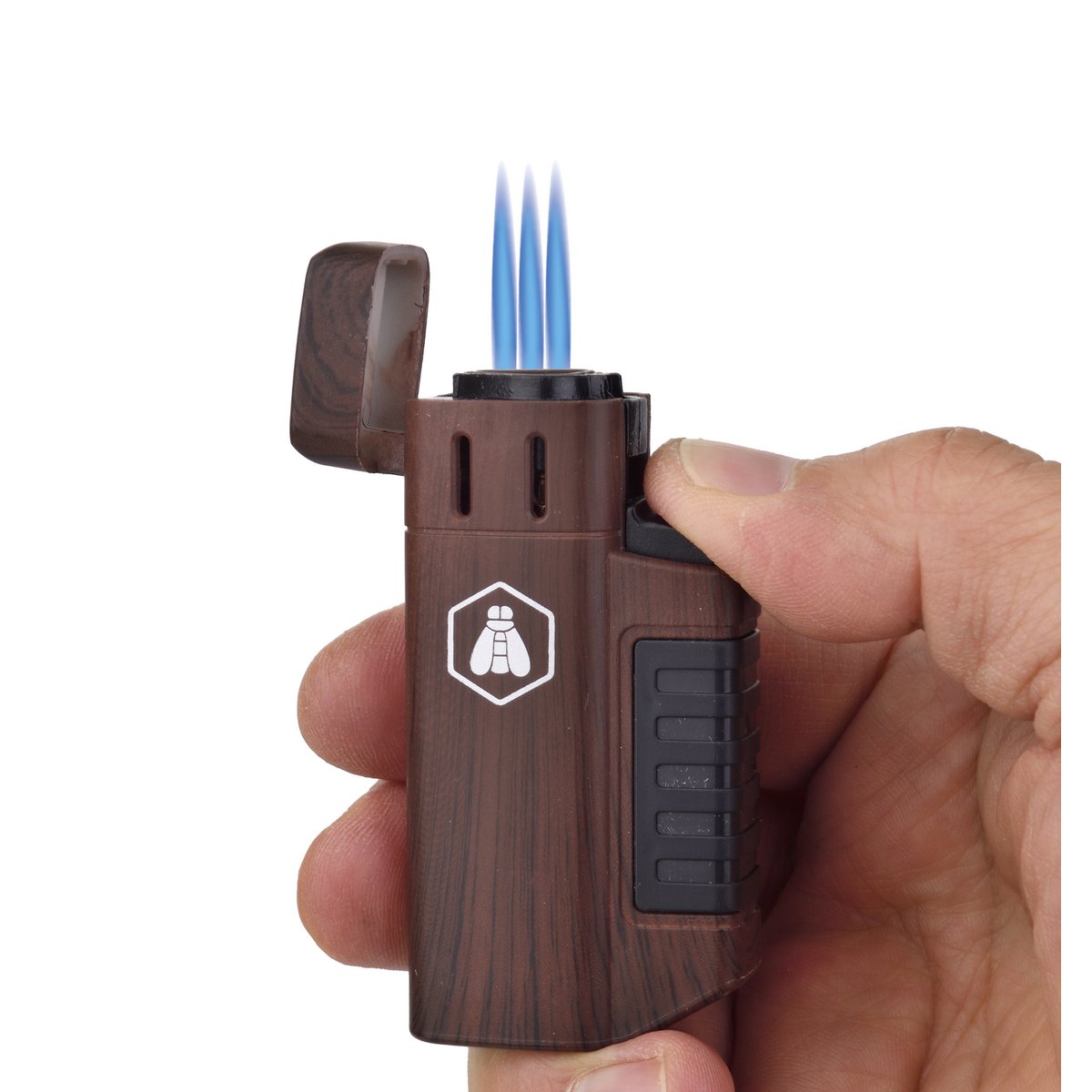 Laguiole Présentoir de 12 briquets triple flamme et support cigare