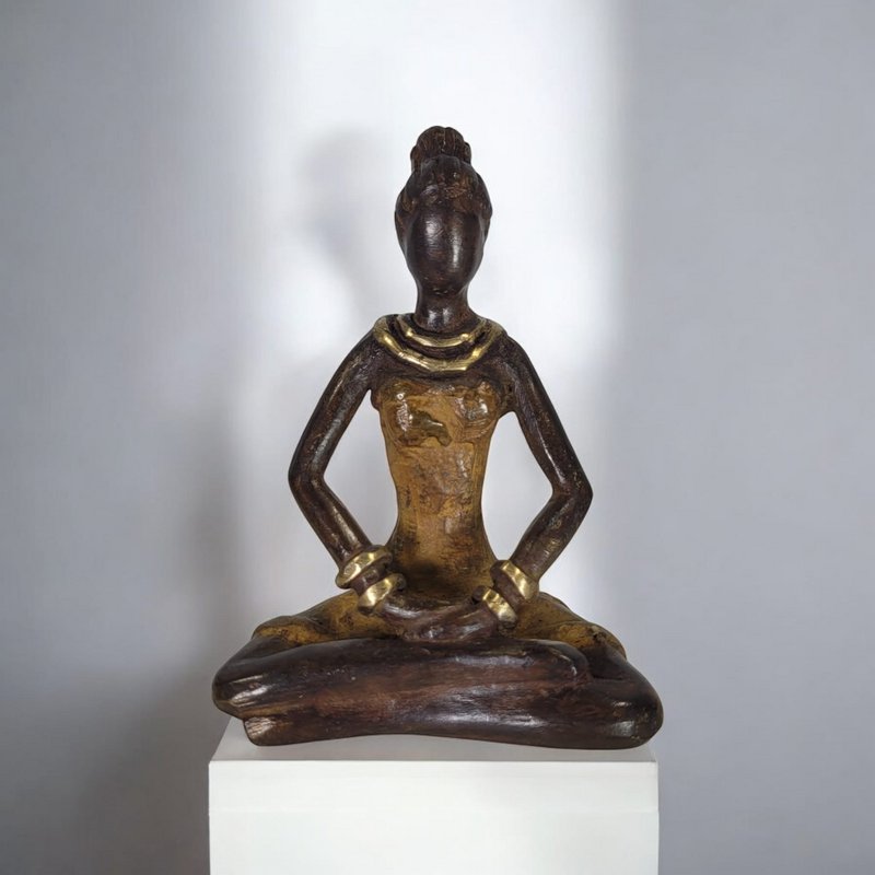 SCULTURA BRONZE YOGA "INDA" | di derme | colori diversi