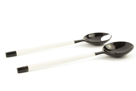 Crab claw-shaped round cutlery with ivory lacquer