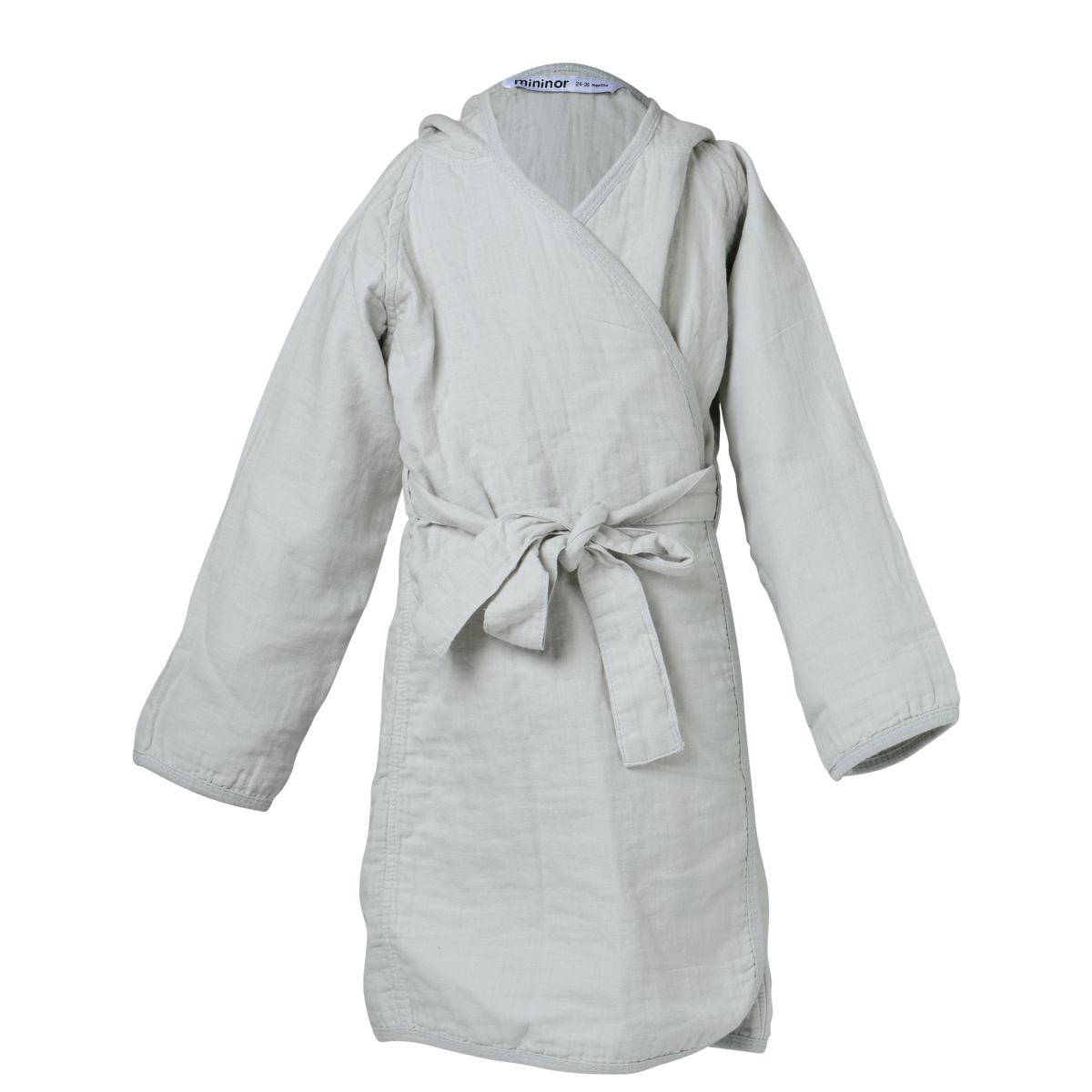 Organic Muslin Cloth Bathrobe 24-36 months (grey)
