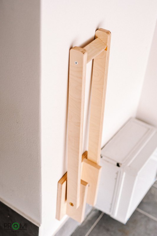 Bicycle rack, Wood bicycle wall stand