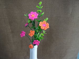 Bouquet Pink/Orange Green
