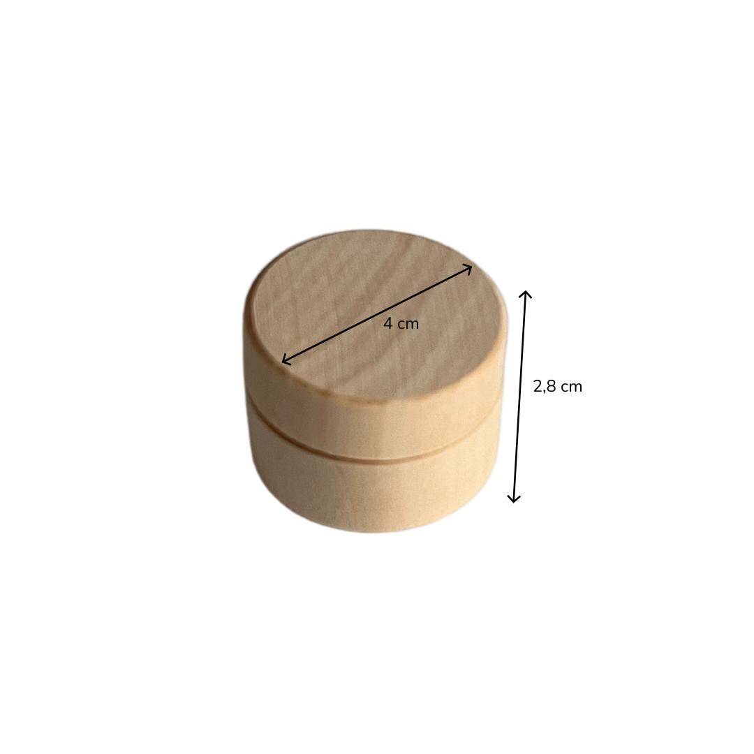 Wooden teeth / hair lock box small