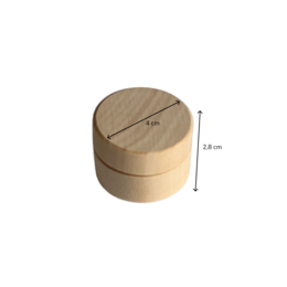 Wooden teeth / hair lock box small
