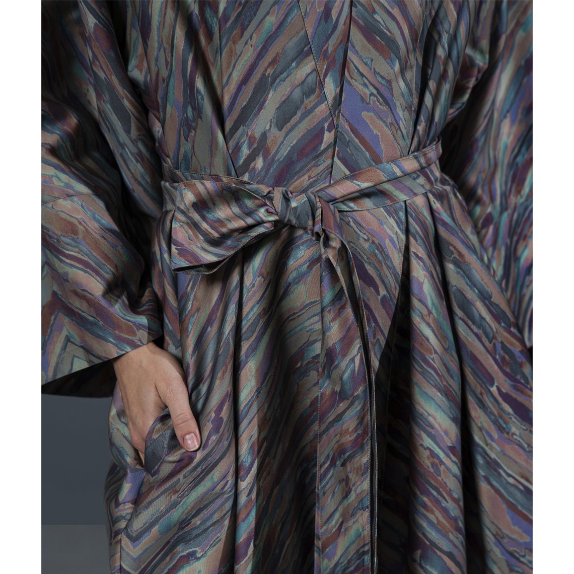 Bathrobe Kimono Dunes Illumination