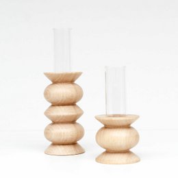 Totem Holzvase - Kurz Nº 5