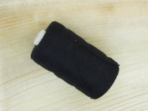 #40 black sewing thread on a roll