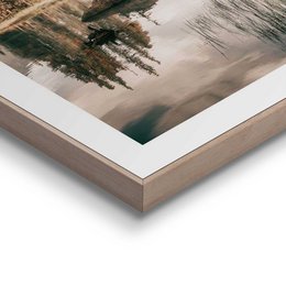 Quadro Cornice Slim Lago di Montagna 40x30