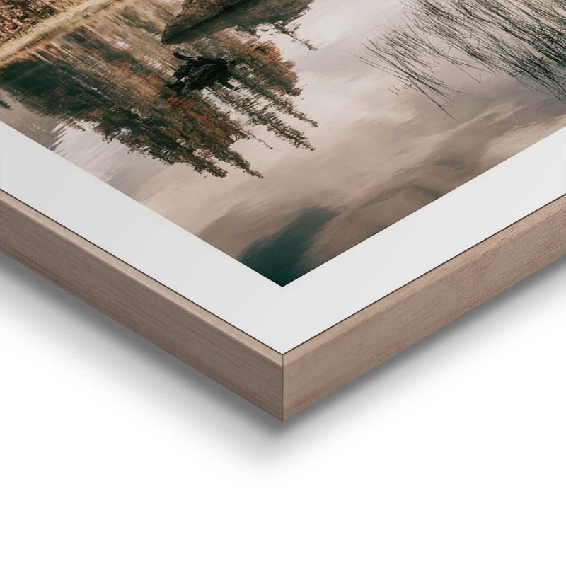 Quadro Cornice Slim Lago di Montagna 40x30