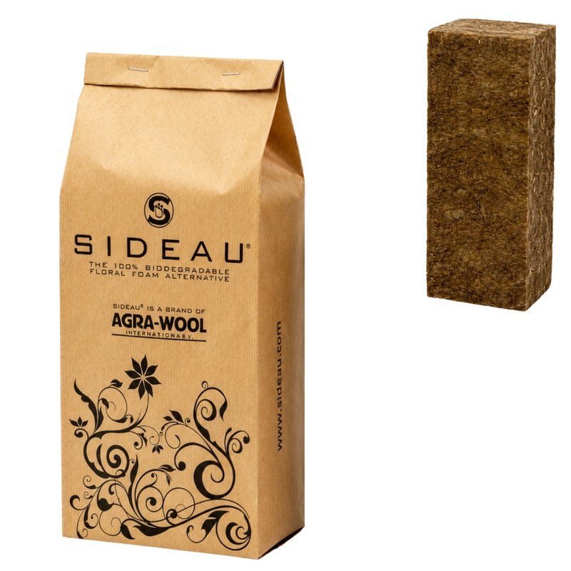 SIDEAU 100% NATURALNA PIANKA KWIATOWA BLOK DO CIĘCIA 1 LUŹNY BLOK 23X10X7,5CM (16 sztuk w opakowaniu)