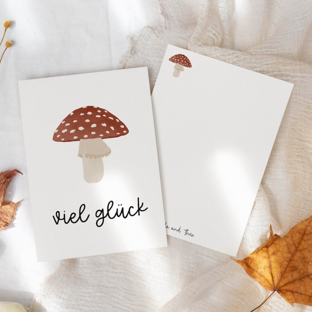 Postcard Happiness - Fly Agaric
