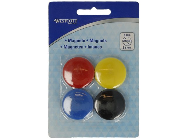 Magneteet Westcott passendes Paket zum 4. Ø 30mmx8mm, 900g Kappe: 6-8 Vel 80g Papier