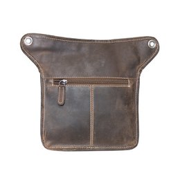Gürteltasche Leder oder Festivaltasche aus Leder in 3 Farben mit verstellbarem Schulterriemen und Überschlag