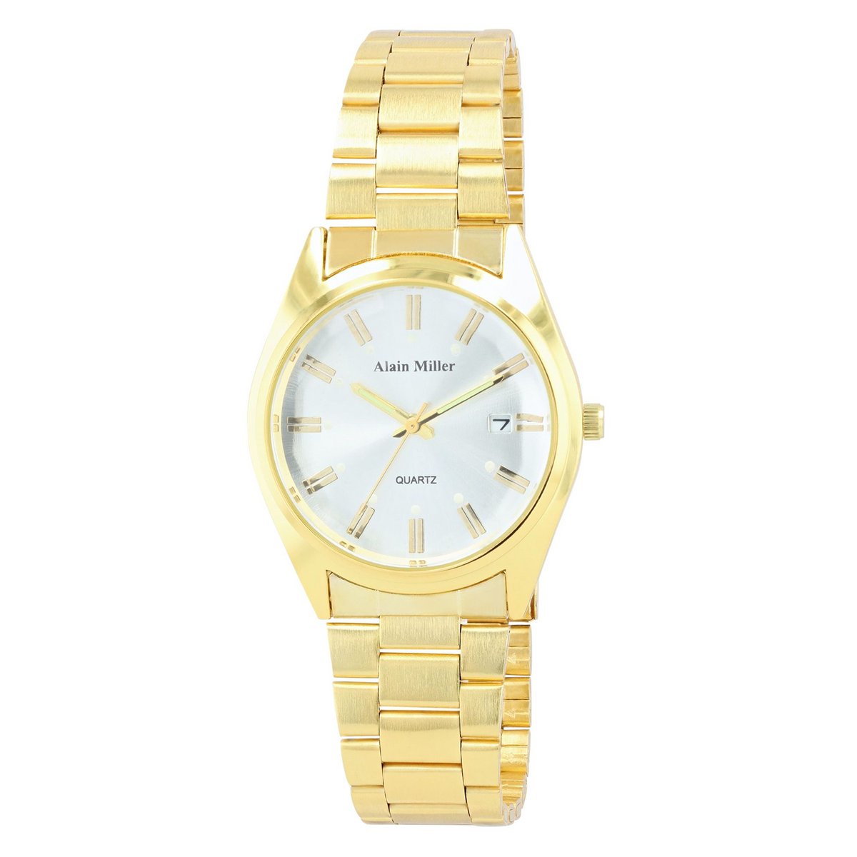 Alain Miller unisex watch with metal strap, Ø 36.5 mm, gold/silver
