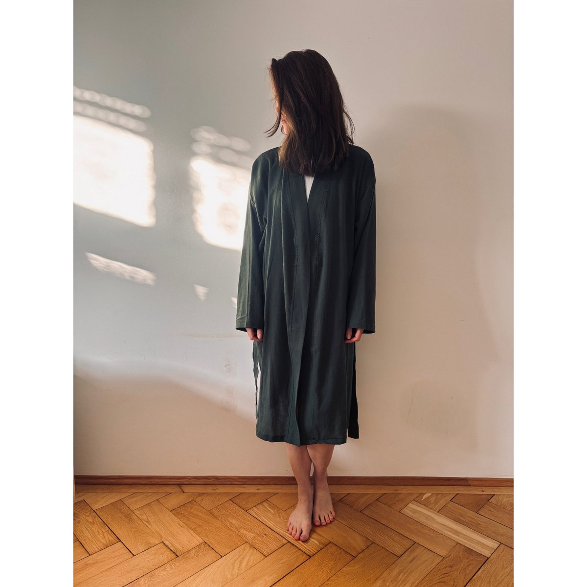 KIMONO - MØRKEGRØN Messe