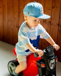 koaa – Maus, Elefant & Ente “Boombox” – Snapback blauw/grijs