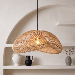 Lámpara colgante de laberinto orgánica natural