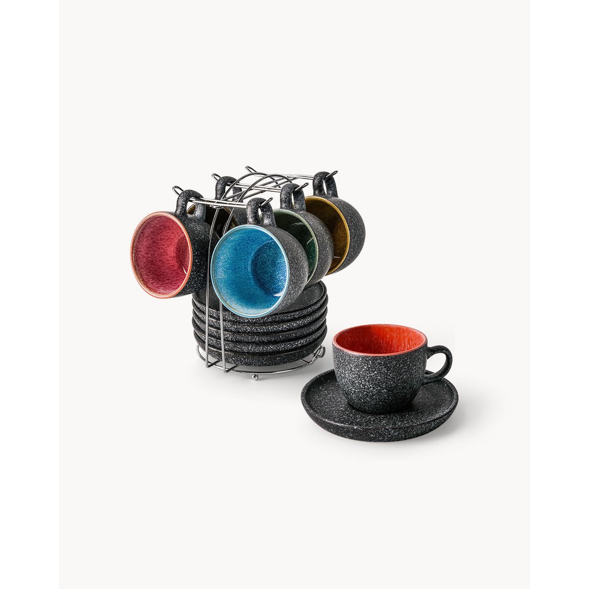 Cappuccinotassen Set Las Palmitas 6er Set 190 ml