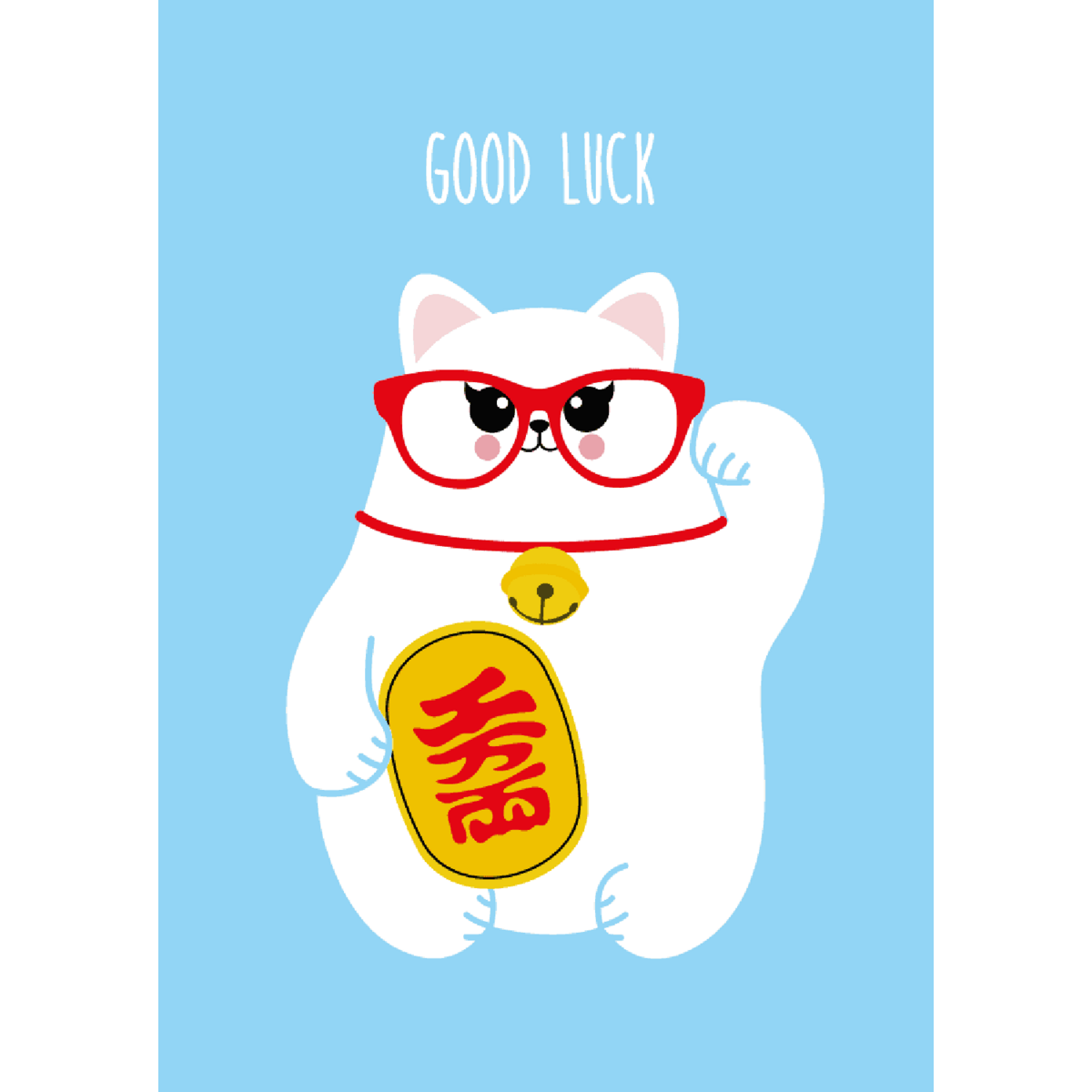 Buena suerte con maneki neko